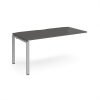 Adapt add on unit single 1600mm x 800mm - silver frame storm grey top - E168-AB-S-OG
