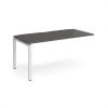 Adapt add on unit single 1600mm x 800mm - white frame storm grey top - E168-AB-WH-OG