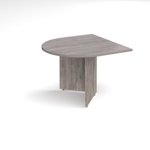 Arrow head leg radial extension table 1000mm x 1000mm - Grey Oak - EB10DGO