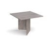Arrow head leg square extension table 1000mm x 1000mm - Grey Oak - EB10GO