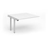 Adapt boardroom table add on unit 1200mm x 1200mm - white frame White Top - EBT1212-AB-WH-WH