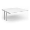 Adapt boardroom table add on unit 1600mm x 1600mm - white frame White Top - EBT1616-AB-WH-WH