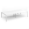 Adapt rectangular boardroom table 3200mm x 1600mm - white frame White Top - EBT3216-WH-WH