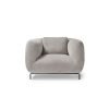 Ebony single sofa chair in warm grey - EBY50001-WG