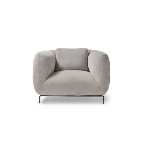 Ebony single sofa chair in warm grey - EBY50001-WG