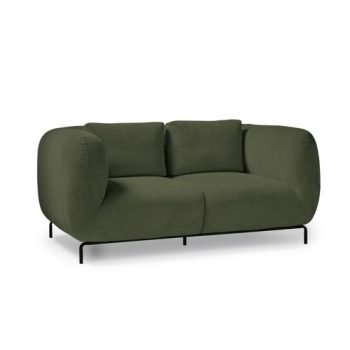 Ebony two seater sofa chair in olive green - EBY50002-OG