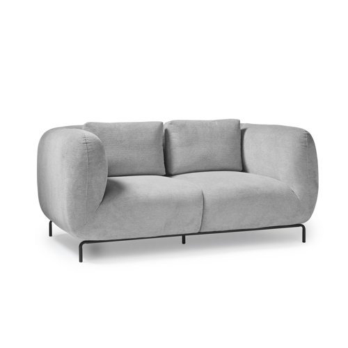Ebony two seater sofa chair in warm grey - EBY50002-WG