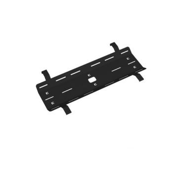 Double drop down cable tray & bracket for Adapt and Fuze desks 1200mm - black - ED12DCT-K