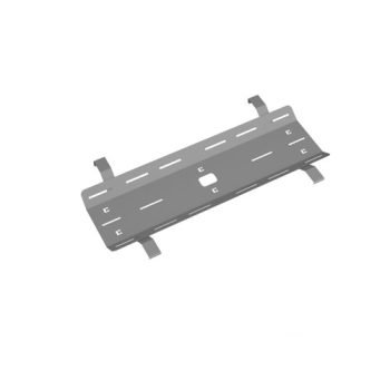Double drop down cable tray & bracket for Adapt and Fuze desks 1200mm - silver - ED12DCT-S