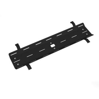 Double drop down cable tray & bracket for Adapt and Fuze desks 1600mm - black - ED16DCT-K