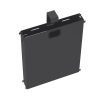 Adapt mass vertical cable riser for intermediate bench leg - black - EDCR-K