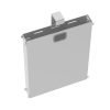Adapt mass vertical cable riser for intermediate bench leg - silver - EDCR-S
