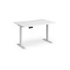 Elev8 Contract 1200w Straight Sit-stand Desk 1200mm X 800mm - White Frame White Top - EVC-1200-WH-WH