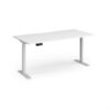 Elev8 Contract 1600w Straight Sit-stand Desk 1600mm X 800mm - White Frame White Top - EVC-1600-WH-WH