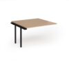 Connex Goal-Post 1200 x 1200 x 725mm Back to Back Add On Bay - Black Frame / Beech Top - GCO1212-AB-K-B
