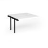 Connex Goal-Post 1200 x 1200 x 725mm Back to Back Add On Bay - Black Frame / White Top - GCO1212-AB-K-WH