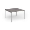 Connex Goal-Post 1200 x 1200 x 725mm Back to Back Desk ( 2 x 1200mm ) - Silver Frame / Grey Oak Top - GCO1212-S-GO