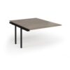 Connex Goal-Post 1200 x 1600 x 725mm Back to Back Add On Bay - Black Frame / Nebraska Oak Top - GCO1216-AB-K-NO