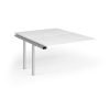 Connex Goal-Post 1200 x 1600 x 725mm Back to Back Add On Bay - Silver Frame / White Top - GCO1216-AB-S-WH