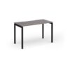 Connex Goal-Post 1200 x 600 x 725mm Single Desk - Black Frame / Grey Oak Top - GCO126-K-GO