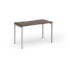 Connex Goal-Post 1200 x 600 x 725mm Single Desk - Silver Frame / Walnut Top - GCO126-S-W