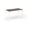 Connex Goal-Post 1200 x 600 x 725mm Single Desk - White Frame / Walnut Top - GCO126-WH-W