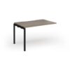 Connex Goal-Post 1200 x 800 x 725mm Single Add On Bay - Black Frame / Nebraska Oak Top - GCO128-AB-K-NO