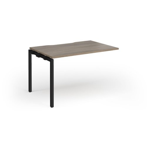 Connex Goal-Post 1200 x 800 x 725mm Single Add On Bay - Black Frame / Nebraska Oak Top - GCO128-AB-K-NO