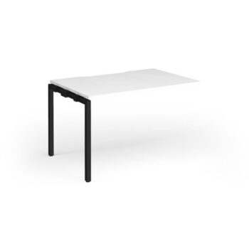 Connex Goal-Post 1200 x 800 x 725mm Single Add On Bay - Black Frame / White Top - GCO128-AB-K-WH