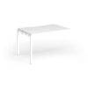 Connex Goal-Post 1200 x 800 x 725mm Single Add On Bay - White Frame / White Top - GCO128-AB-WH-WH