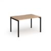 Connex Goal-Post 1200 x 800 x 725mm Single Desk - Black Frame / Beech Top - GCO128-K-B