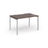 Connex Goal-Post 1200 x 800 x 725mm Single Desk - Silver Frame / Walnut Top - GCO128-S-W