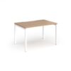 Connex Goal-Post 1200 x 800 x 725mm Single Desk - White Frame / Beech Top - GCO128-WH-B