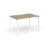 Connex Goal-Post 1200 x 800 x 725mm Single Desk - White Frame / Kendal Oak Top - GCO128-WH-KO