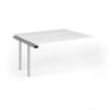 Connex Goal-Post 1400 x 1200 x 725mm Back to Back Add On Bay - Silver Frame / White Top - GCO1412-AB-S-WH