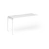 Connex Goal-Post 1400 x 600 x 725mm Single Add On Bay - White Frame / White Top - GCO146-AB-WH-WH