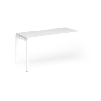 Connex Goal-Post 1400 x 600 x 725mm Single Add On Bay - White Frame / White Top - GCO146-AB-WH-WH