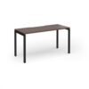Connex Goal-Post 1400 x 600 x 725mm Single Desk - Black Frame / Walnut Top - GCO146-K-W