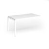 Connex Goal-Post 1400 x 800 x 725mm Single Add On Bay - White Frame / White Top - GCO148-AB-WH-WH