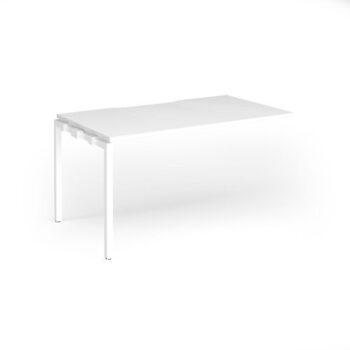 Connex Goal-Post 1400 x 800 x 725mm Single Add On Bay - White Frame / White Top - GCO148-AB-WH-WH