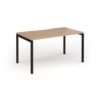 Connex Goal-Post 1400 x 800 x 725mm Single Desk - Black Frame / Beech Top - GCO148-K-B
