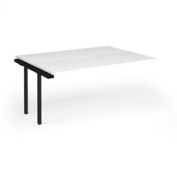 Connex Goal-Post 1600 x 1200 x 725mm Back to Back Add On Bay - Black Frame / White Top - GCO1612-AB-K-WH