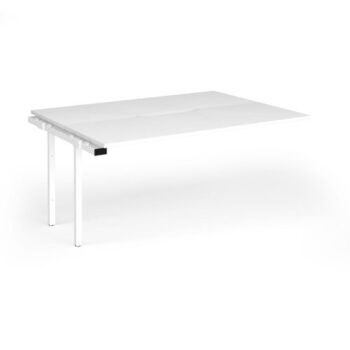 Connex Goal-Post 1600 x 1200 x 725mm Back to Back Add On Bay - White Frame / White Top - GCO1612-AB-WH-WH