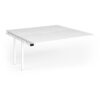 Connex Goal-Post 1600 x 1600 x 725mm Back to Back Add On Bay - White Frame / White Top - GCO1616-AB-WH-WH