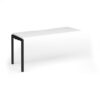Connex Goal-Post 1600 x 600 x 725mm Single Add On Bay - Black Frame / White Top - GCO166-AB-K-WH