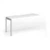 Connex Goal-Post 1600 x 600 x 725mm Single Add On Bay - Silver Frame / White Top - GCO166-AB-S-WH