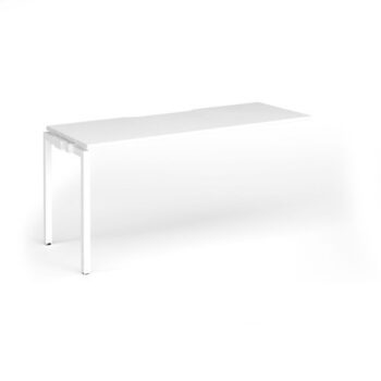Connex Goal-Post 1600 x 600 x 725mm Single Add On Bay - White Frame / White Top - GCO166-AB-WH-WH