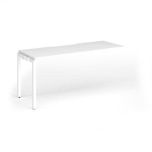Connex Goal-Post 1600 x 600 x 725mm Single Add On Bay - White Frame / White Top - GCO166-AB-WH-WH