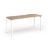 Connex Goal-Post 1600 x 600 x 725mm Single Desk - White Frame / Beech Top - GCO166-WH-B