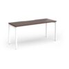 Connex Goal-Post 1600 x 600 x 725mm Single Desk - White Frame / Walnut Top - GCO166-WH-W